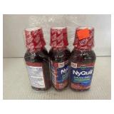 3 Bottles NyQuil CoughDM Liquid