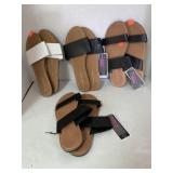 4 Pair Ladies Size 10/11 Sandals