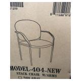 OFM. Stack Chair, Teal (Picture shows navy) NIB