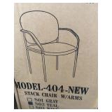 OFM. Stack Chair, Teal (Picture shows navy) NIB