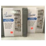 2 - 24 Pocket Shoe Organizers. 19x64in.