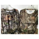 MOSSY OAK XL & REALTREE 2XL T-shirts.