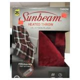 Sunbeam Heated Throw. 50x60in.