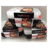 3 pkgs Meal Prep/Storage Containers.  4 cup. 10