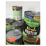 8 Cans Purina Dog Chow. 5 - Lamb.  3 - Turkey