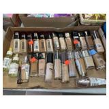 Flat of Various Makeup Items - Foundation, Face