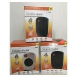 3 Ceramic Heaters. Personal size.
