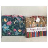 12 Gift bags 6 of each Style. 10x12in.
