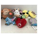 Misc Lot. Plush. Babydoll. Key chain. Wallet.