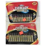 2 pkgs. EVEREADY GOLD AAA Batteries.  12/pkg.