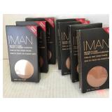 7 pkgs. IMAN.  Cream to Powder Foundation. Earth