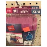 2 pkg. HANES. Ladies Briefs. Size 8. 3pr/ pkg.