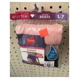2 pkg. HANES. Ladies Briefs. Size 7.  3pr/ pkg.