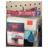 3 pkg. HANES. Ladies Hi-cuts  & Briefs. Size 7.