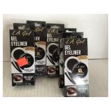 5 pkgs LA GIRL Gel Eyeliner in Black Cosmic