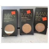 Three packs Iman makeup