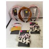 3 Headbands 3 packs of hairclips