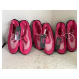 3 pairs Girls Water Shoes.  Two size 13/1. One