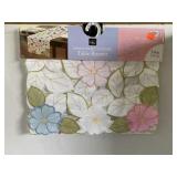 Springtime Cutwork 54" table runner
