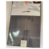 Origins grey microfiber tablecloth 60"x84" oval