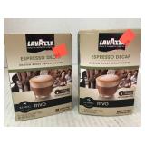 2 boxes Rivo. Espresso Decaf. 18 pkgs/box