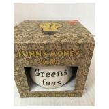 Funny Money Jars. Greens Fees.