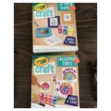 2 Crayola Craft Kits. Paper Frames &