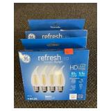 3 Four-packs 60 watt dimmable bulbs