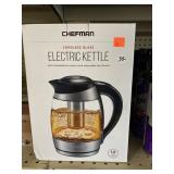 Chefman 1.8 Liter Cordless Glass Electric Kettle