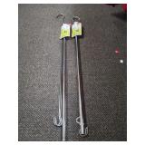 2 Cnt Adjustable Closet Rod Extenders