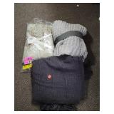 3 Knitted Throw Blankets