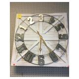 Large Wall Clock
Galvanized Metal Numbers
