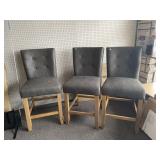 3 ct. of Fabric Padded High Chairs