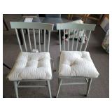 2 Cnt Greyish Chairs & Cushions