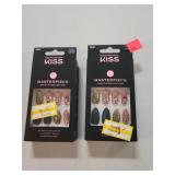 2 Cnt Kiss,Masterpiece  Nail Kits