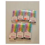 7 Cnt Zebra Glitter Ink Pens