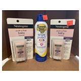 3 ct. - Sunscreen (Neutrogena, Banana Boat)