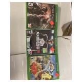3 ct. of Xbox One Games New in Package