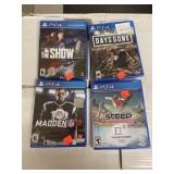 4 ct. PS4 Games New in Package