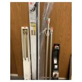 Group lot of 6 curtain/shower rods