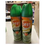 4 Cans Off Deep Woods Dry Insect Repellent