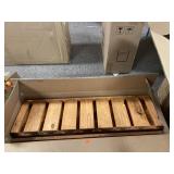 Solid wood wine glass rack