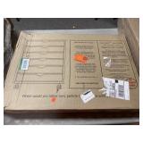 Pine Finish Six Drawer Roll Cart