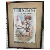 HIRES Root Beer Picture 17x13in.