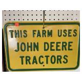 John Deere Sign 18x12in