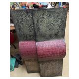 Two ornamental metal wall hangings