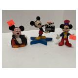 3 Mickey Mouse Figures