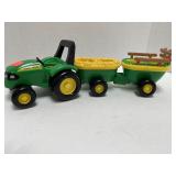 John Deere Toy Tractor and wagons