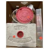 Mixed lot of fishing items.