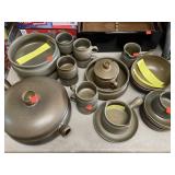 Dish set. Not complete.  DENBY SHERWOOD (?) Green
